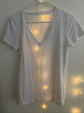 Ethika White V-Neck Tee